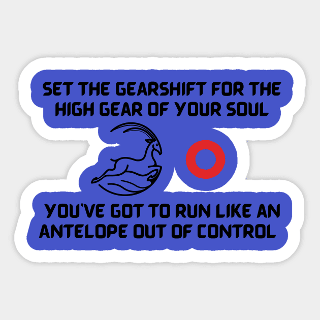 Run like Antelope - Phish Sticker by Abide the Flow